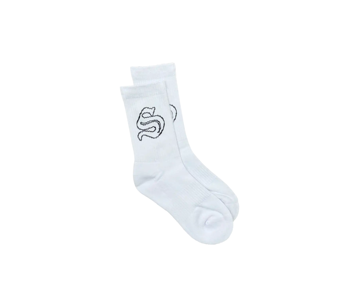 UNIVERSITY SOCKS (BLACK/WHITE)