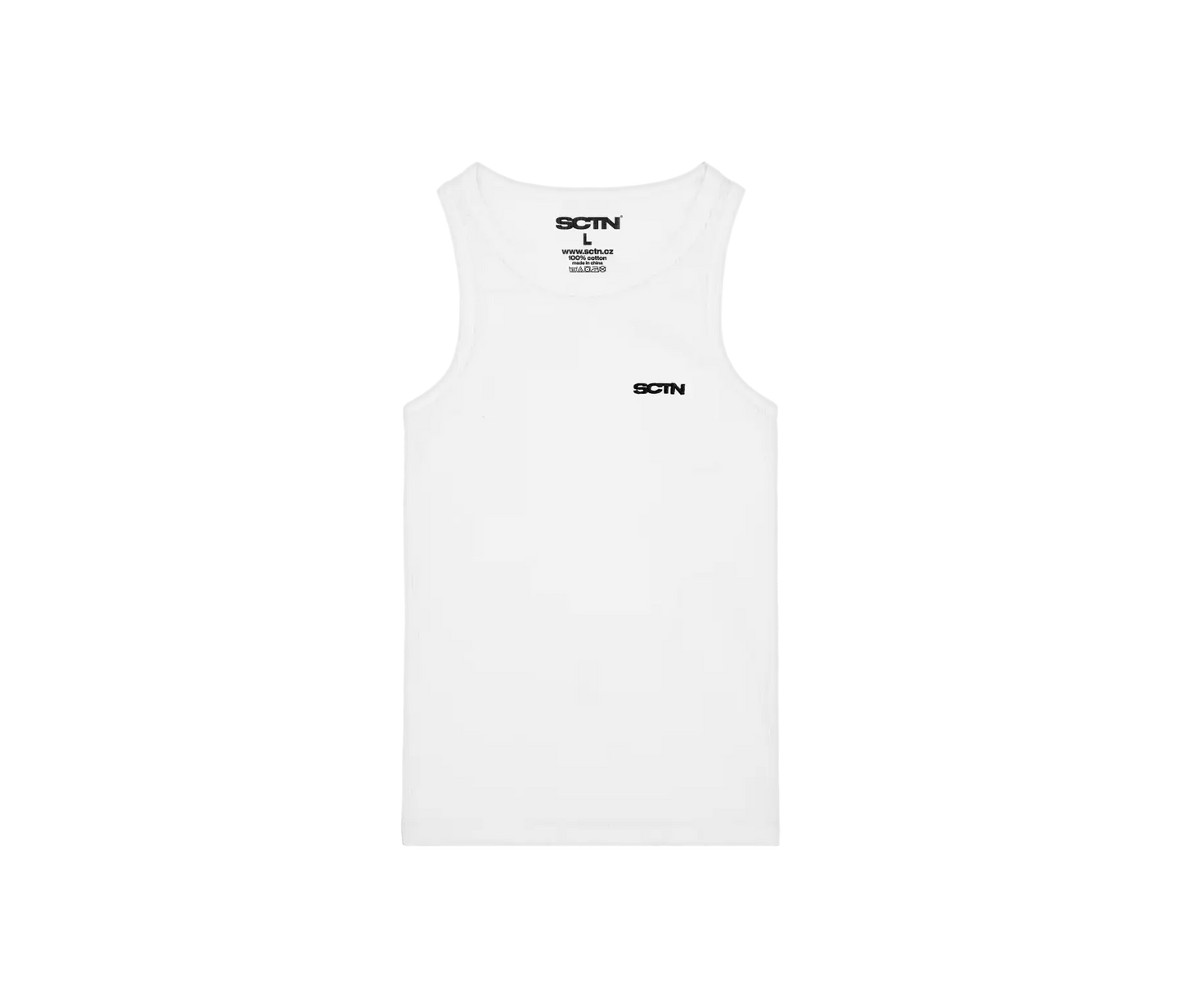 SCTN LOGO TANKTOP BLACK/WHITE