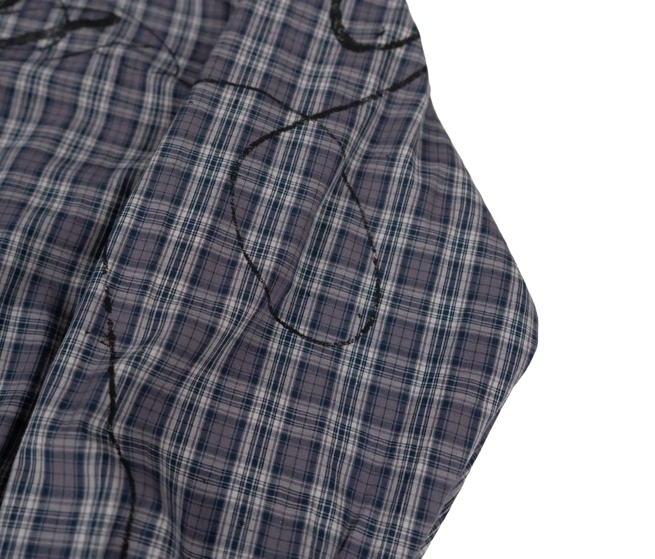 AGED SCRIPT REVERSIBLE ZIP-UP (NAVY/PLAID)