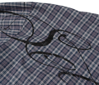 AGED SCRIPT REVERSIBLE ZIP-UP (NAVY/PLAID)
