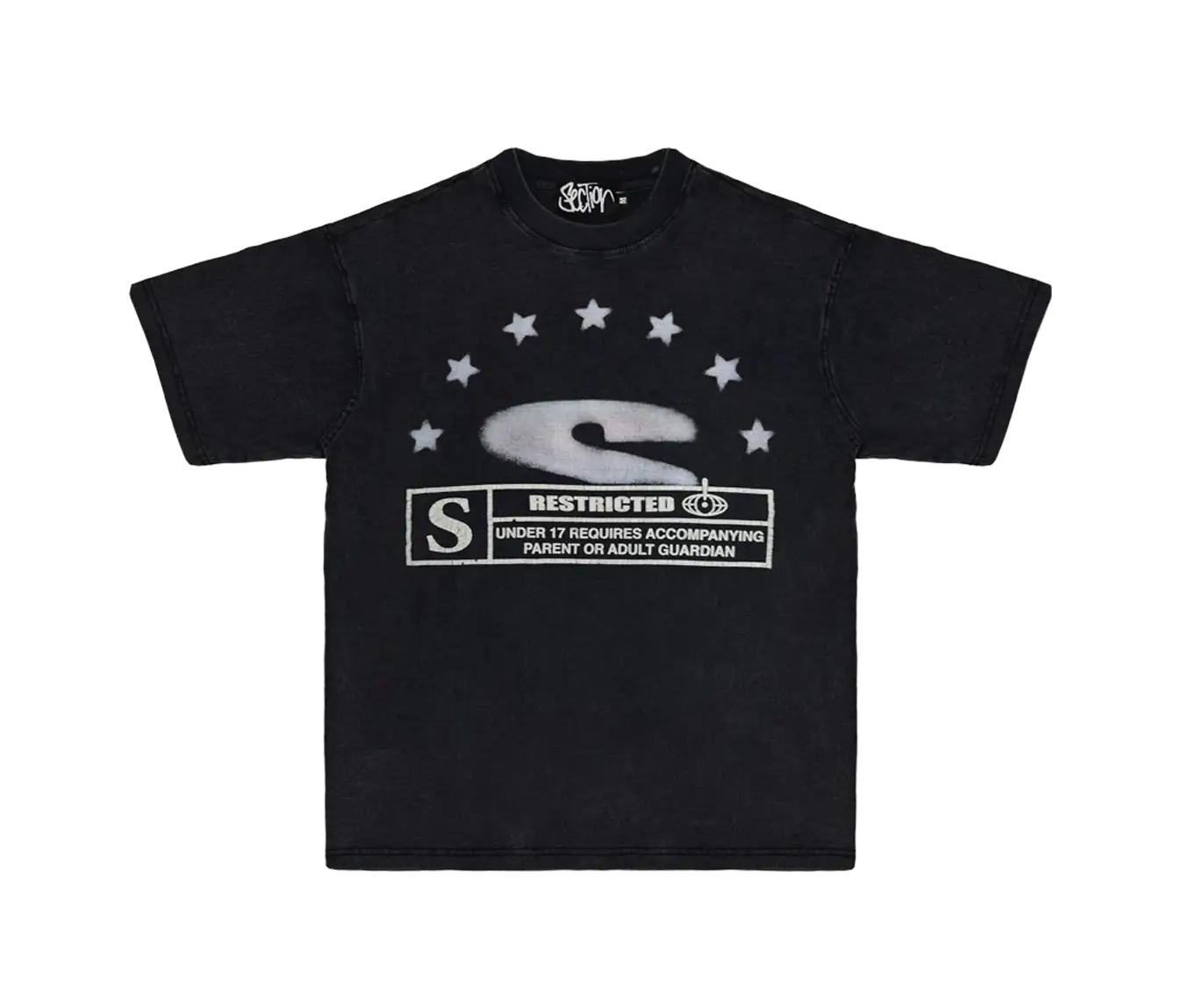 7STARS TEE (WASHED BLACK)
