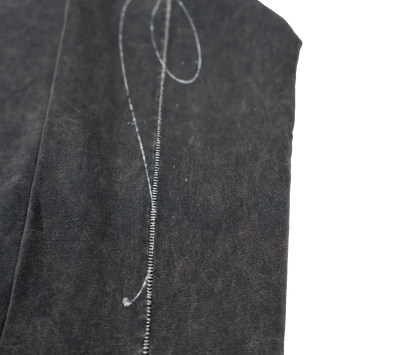 AGED SCRIPT STITCHED LONGSLEEVE (WASHED NAVY)