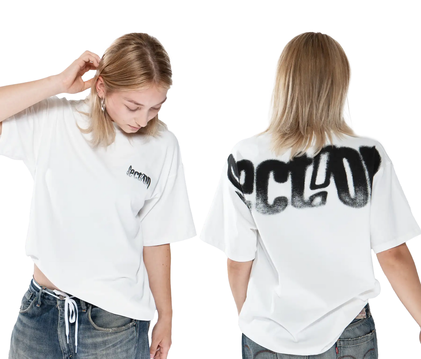 MELTED LOGO TEE (WHITE)
