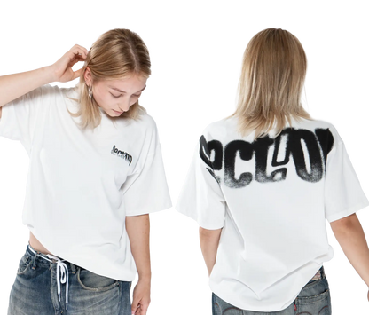 MELTED LOGO TEE (WHITE)