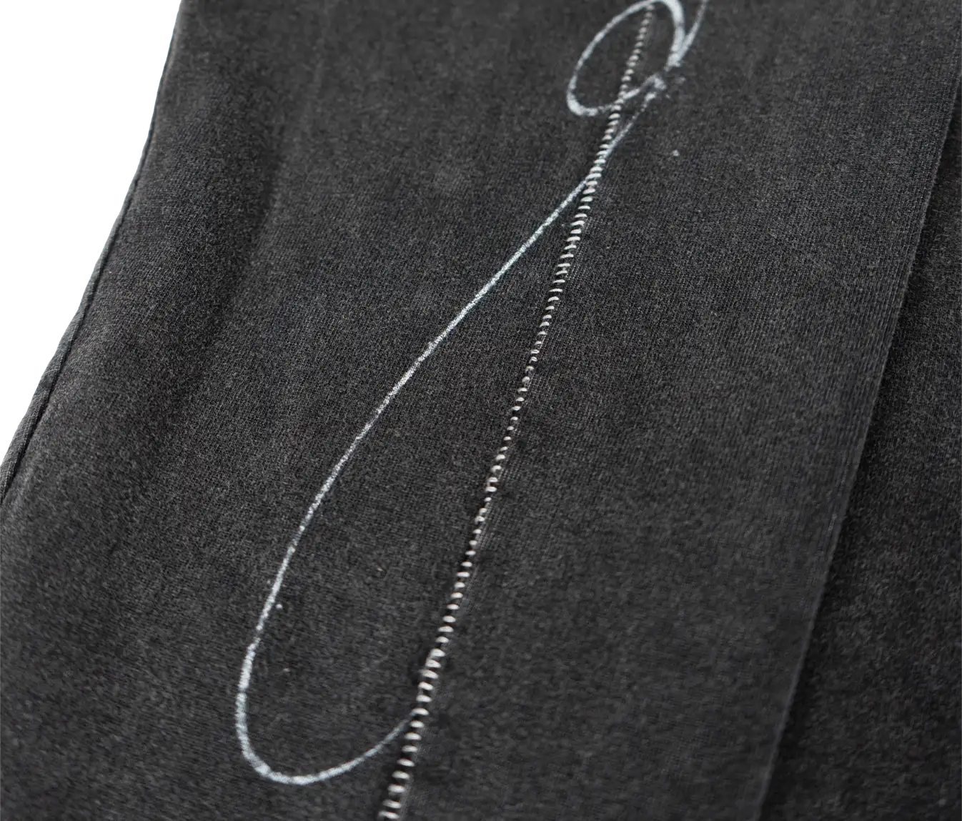 AGED SCRIPT STITCHED LONGSLEEVE (WASHED BLACK)