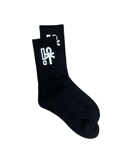 ANK LOGO SOCKS BLACK