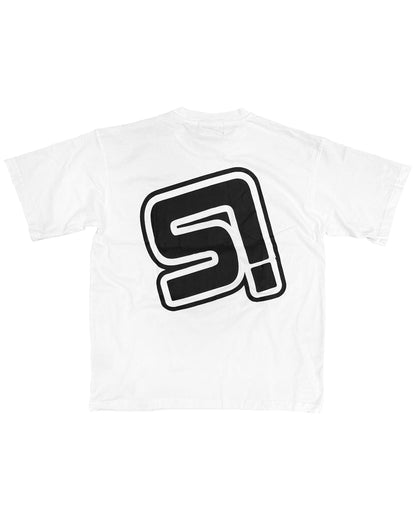 S! LOGO TEE WASHED WHITE