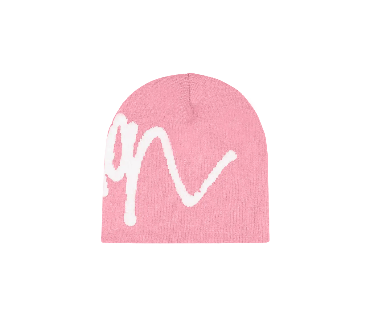 SCRIPT BEANIE (PINK/WHITE)