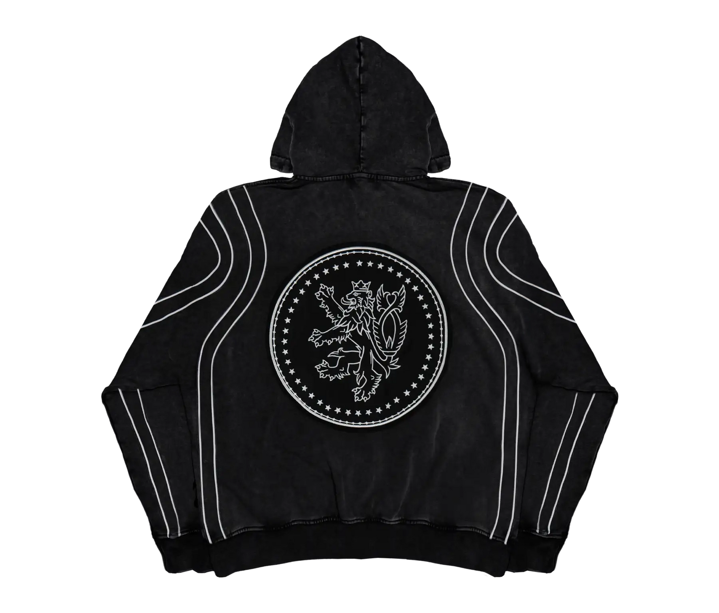 CROWNED ZIP-UP BLACK