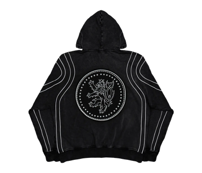 CROWNED ZIP-UP BLACK