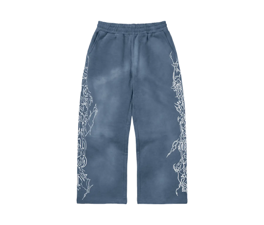 PRESSURE SWEATPANTS (WASHED BLUE)