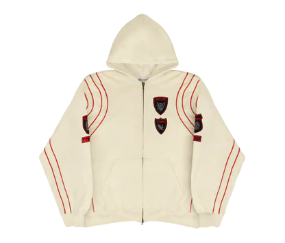 CROWNED ZIP-UP CREAM