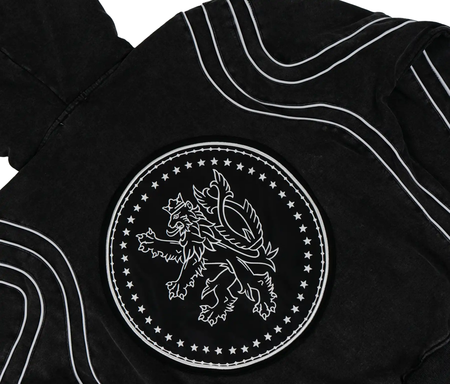 CROWNED ZIP-UP BLACK