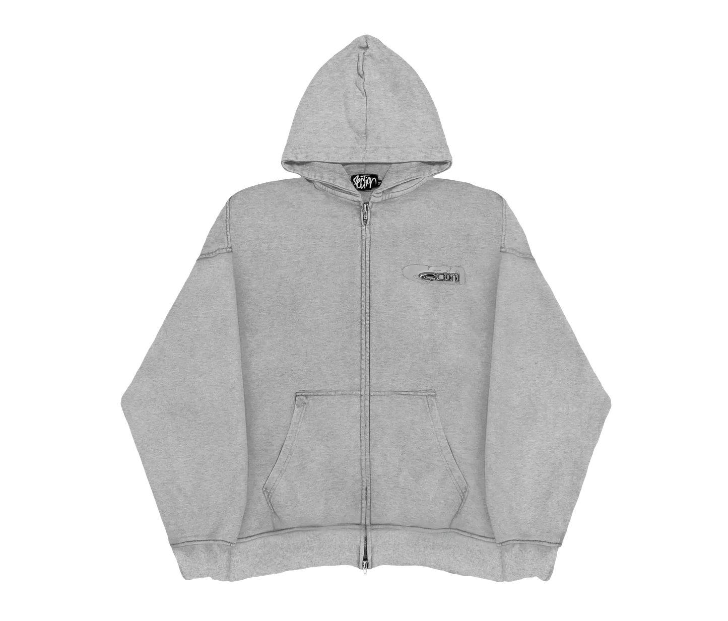EVERYDAY METAL ZIP-UP GREY
