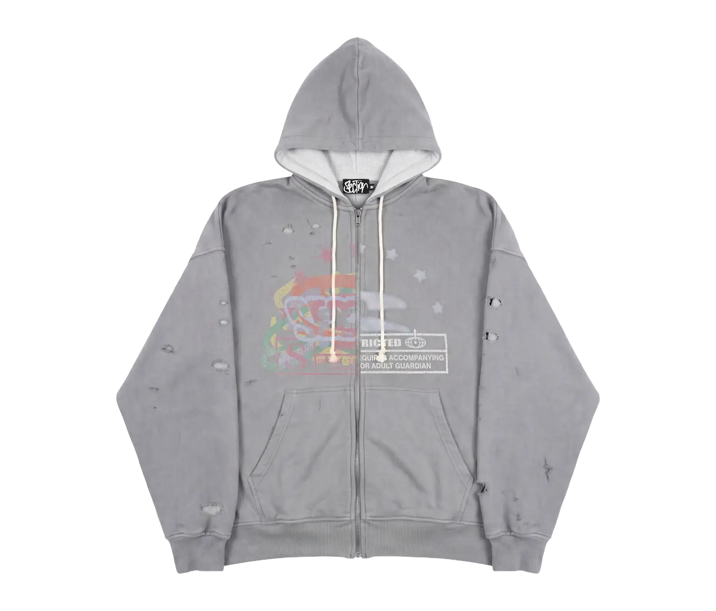 CELEBRATION ZIP-UP (WASHED GREY)