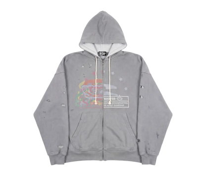 CELEBRATION ZIP-UP (WASHED GREY)