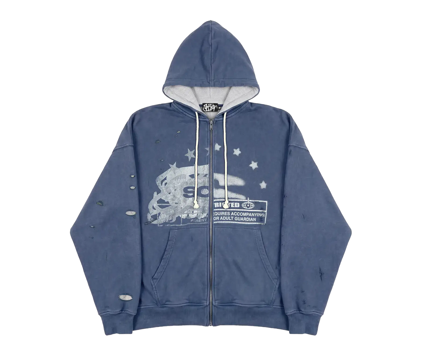 CELEBRATION ZIP-UP (WASHED BLUE)
