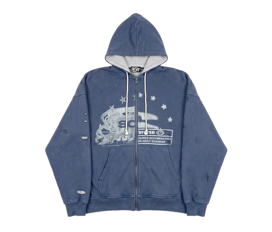 CELEBRATION ZIP-UP (WASHED BLUE)