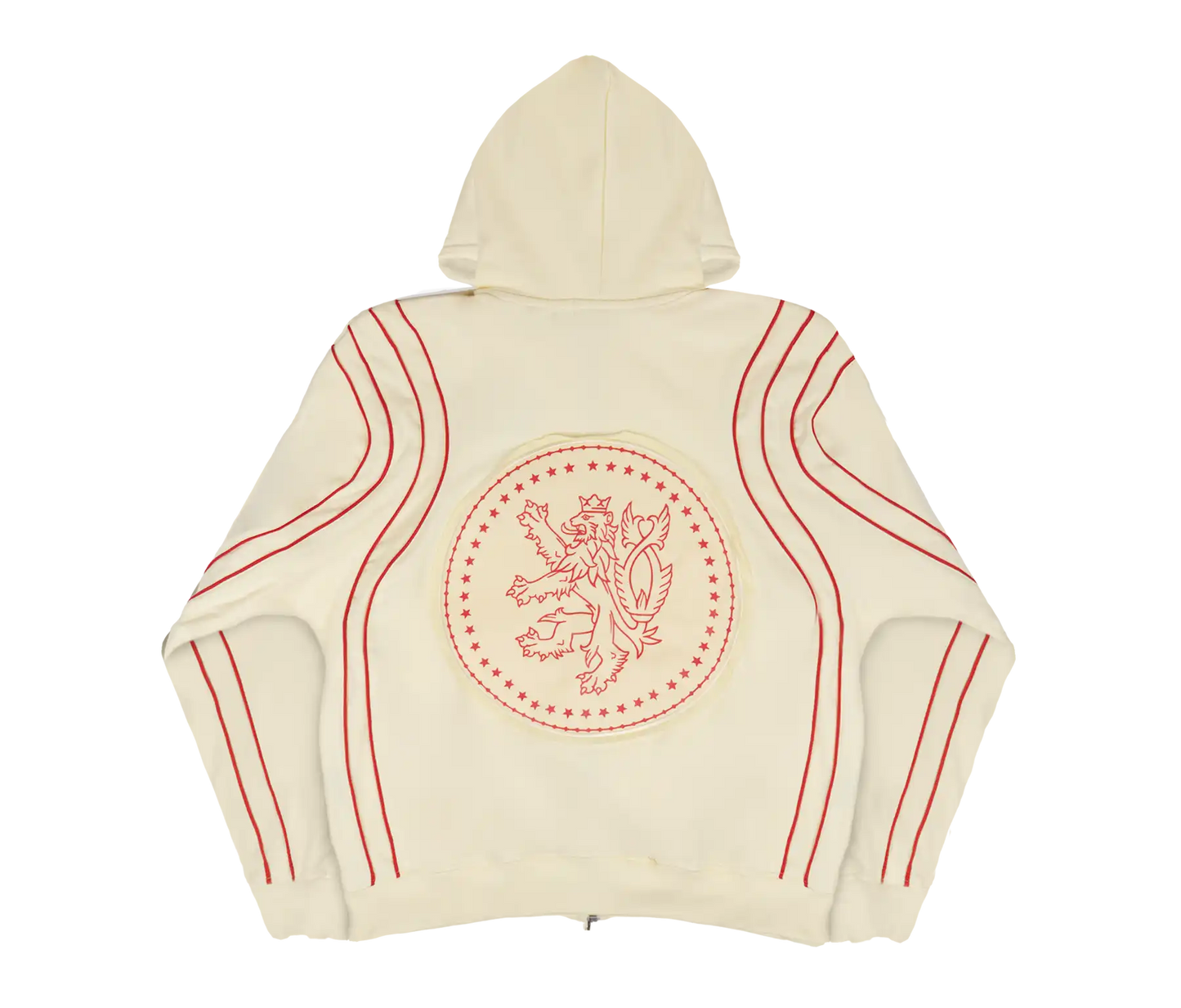 CROWNED ZIP-UP CREAM