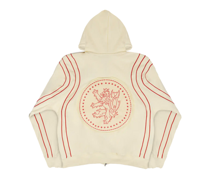 CROWNED ZIP-UP CREAM