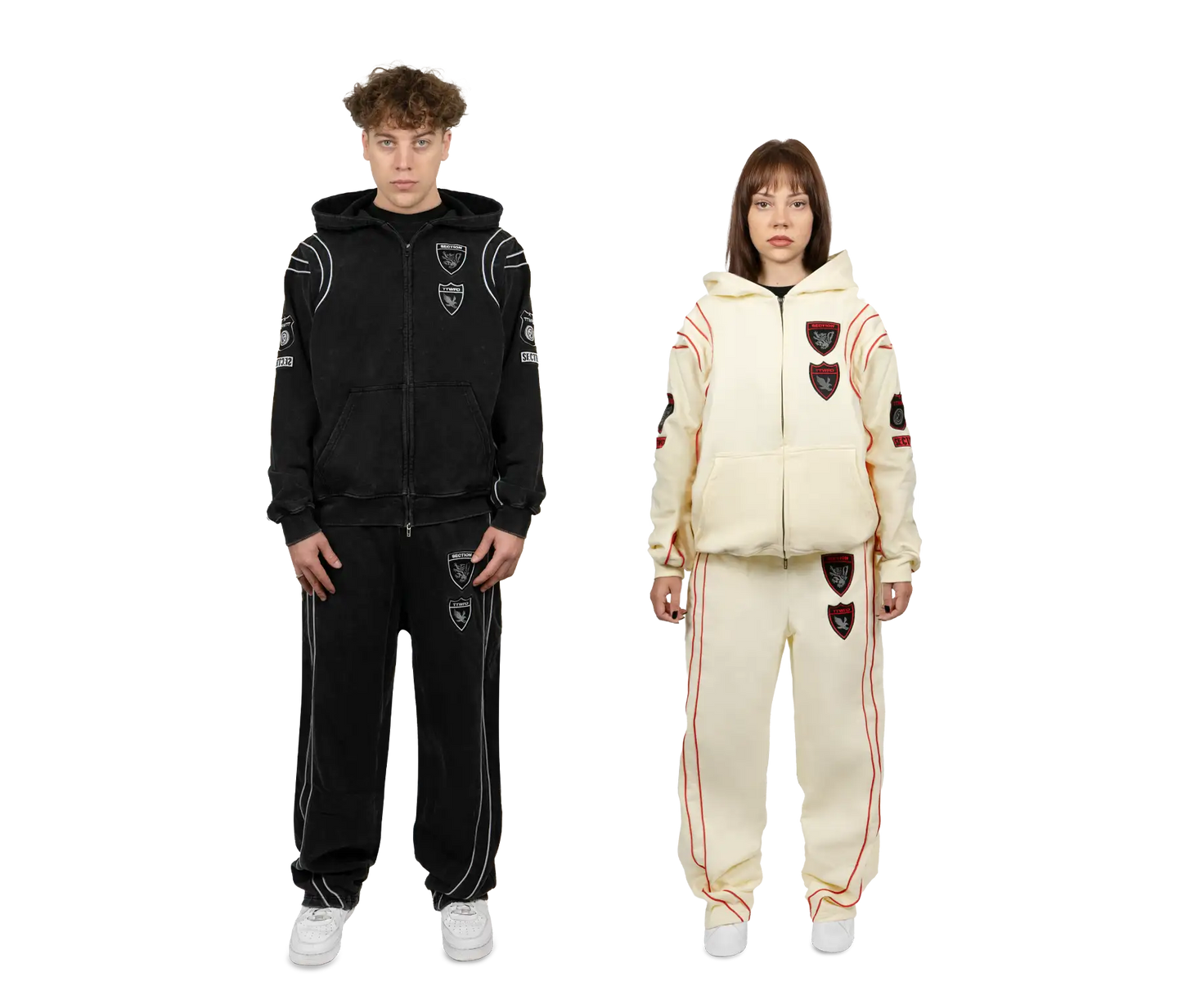 CROWNED ZIP-UP BLACK