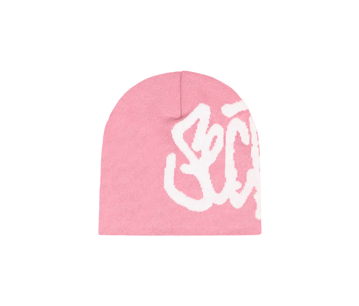 SCRIPT BEANIE (PINK/WHITE)