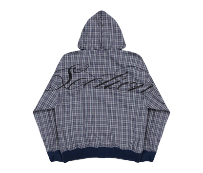 AGED SCRIPT REVERSIBLE ZIP-UP (NAVY/PLAID)