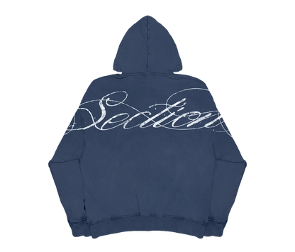 AGED SCRIPT REVERSIBLE ZIP-UP (NAVY/PLAID)