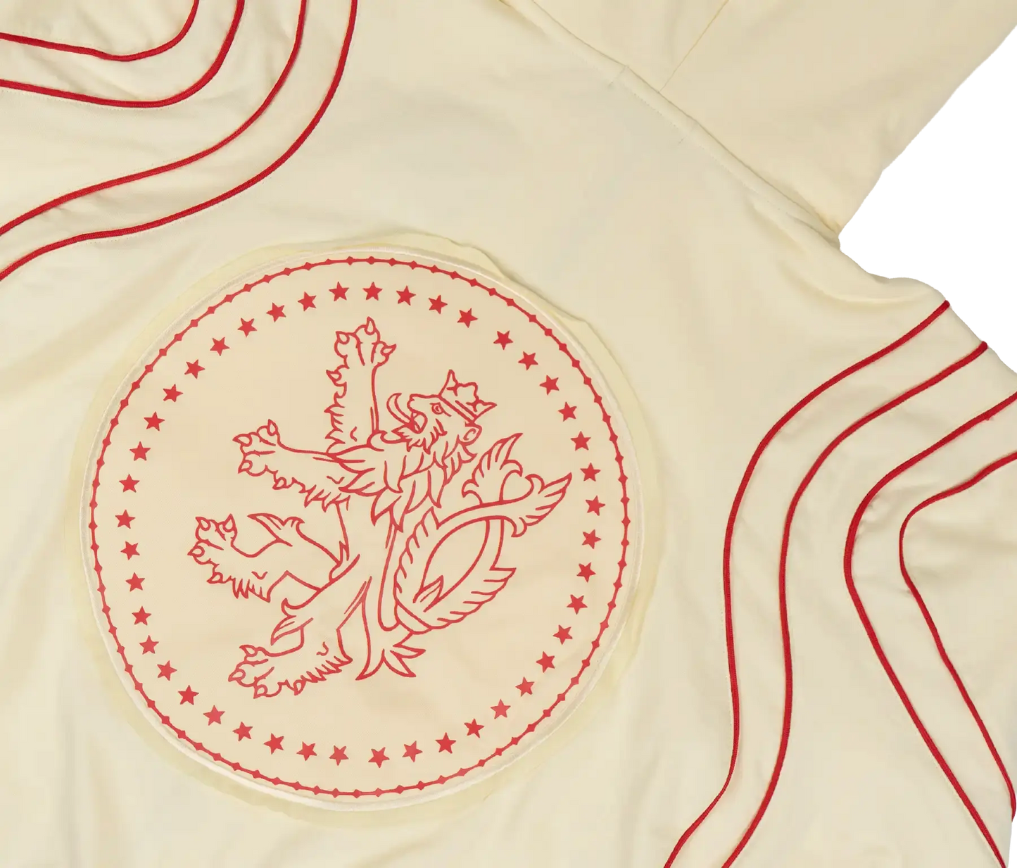 CROWNED ZIP-UP CREAM