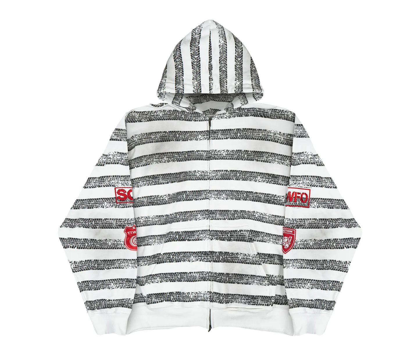 TIRE STRIPE ZIP-UP