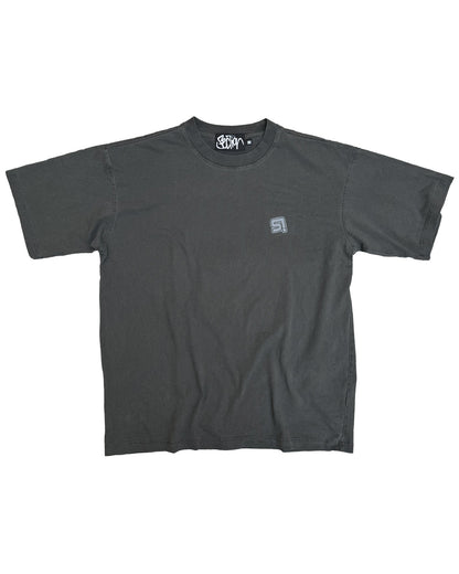 S! LOGO TEE WASHED GREY