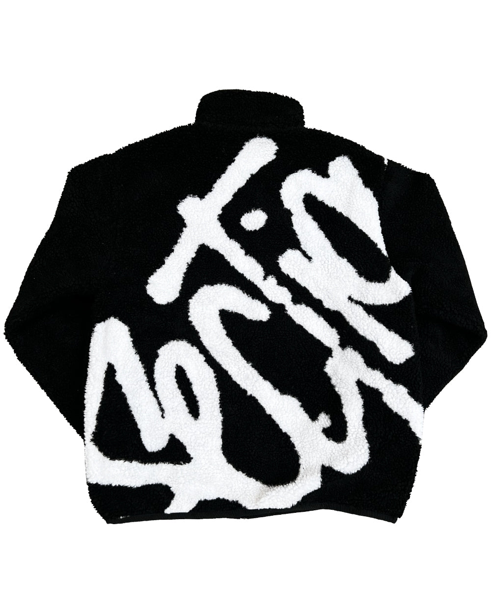 Script Fleece Jacket (Black/White)