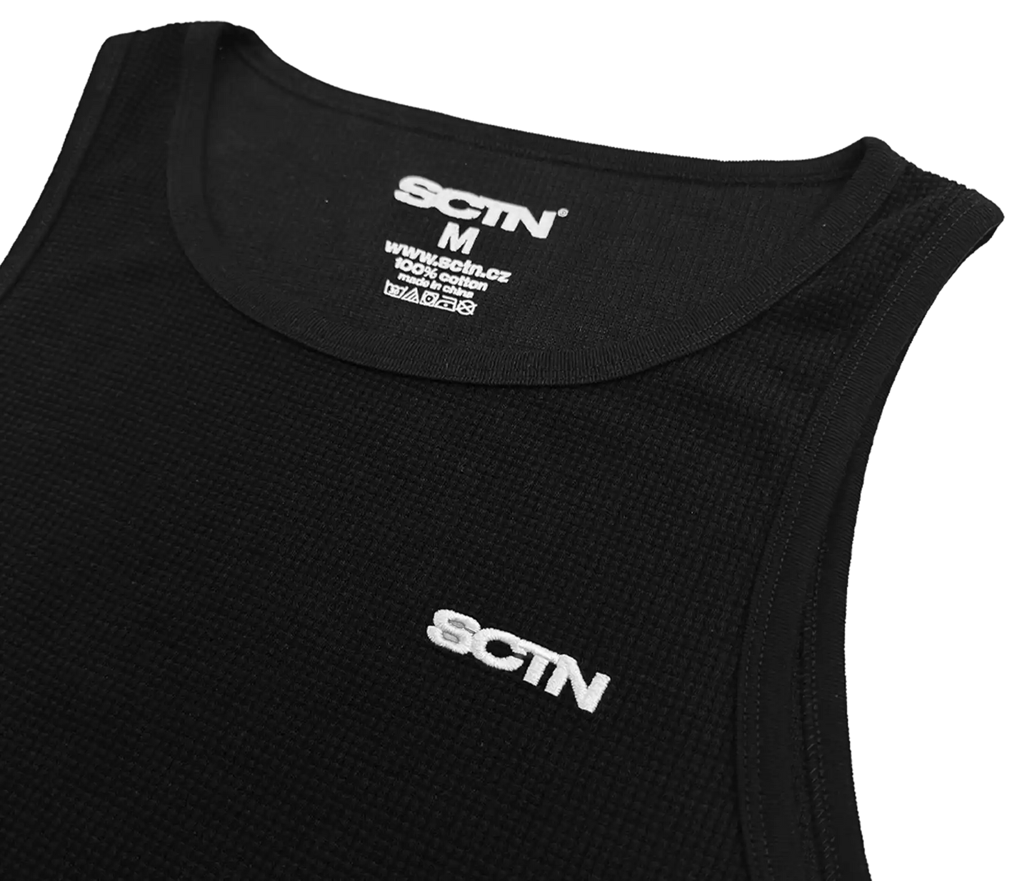 SCTN LOGO TANKTOP BLACK/WHITE