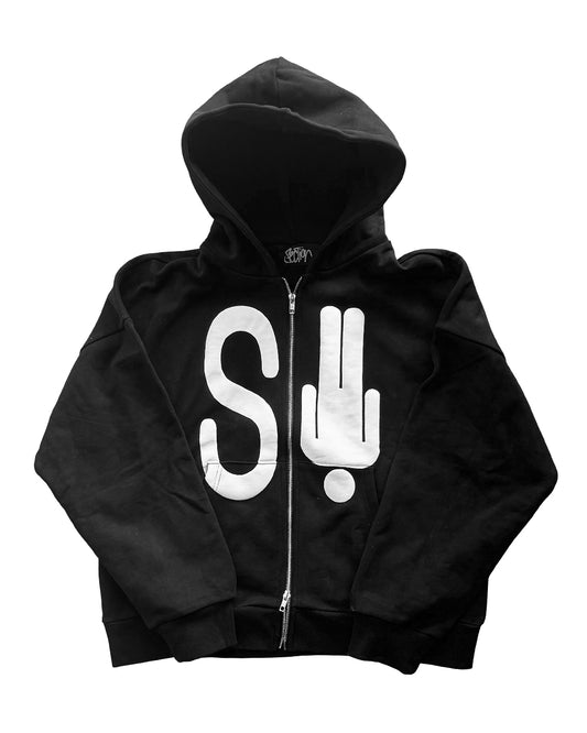 ToiletS! Zip-up Hoodie (Black)