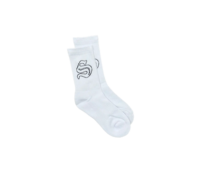 UNIVERSITY SOCKS (BLACK/WHITE)