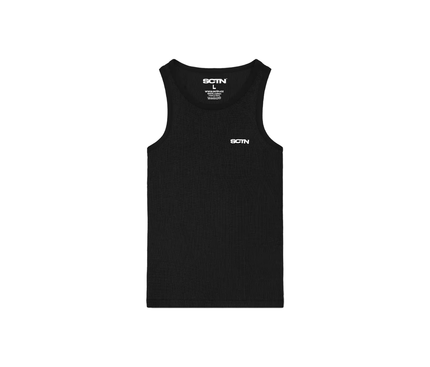 SCTN LOGO TANKTOP BLACK/WHITE