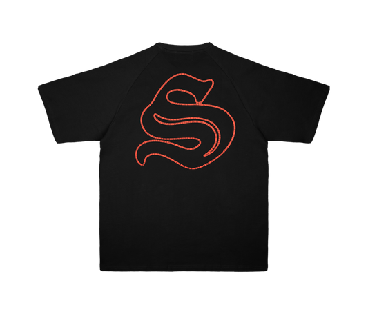 UNIVERSITY RAGLAN TEE (BLACK)