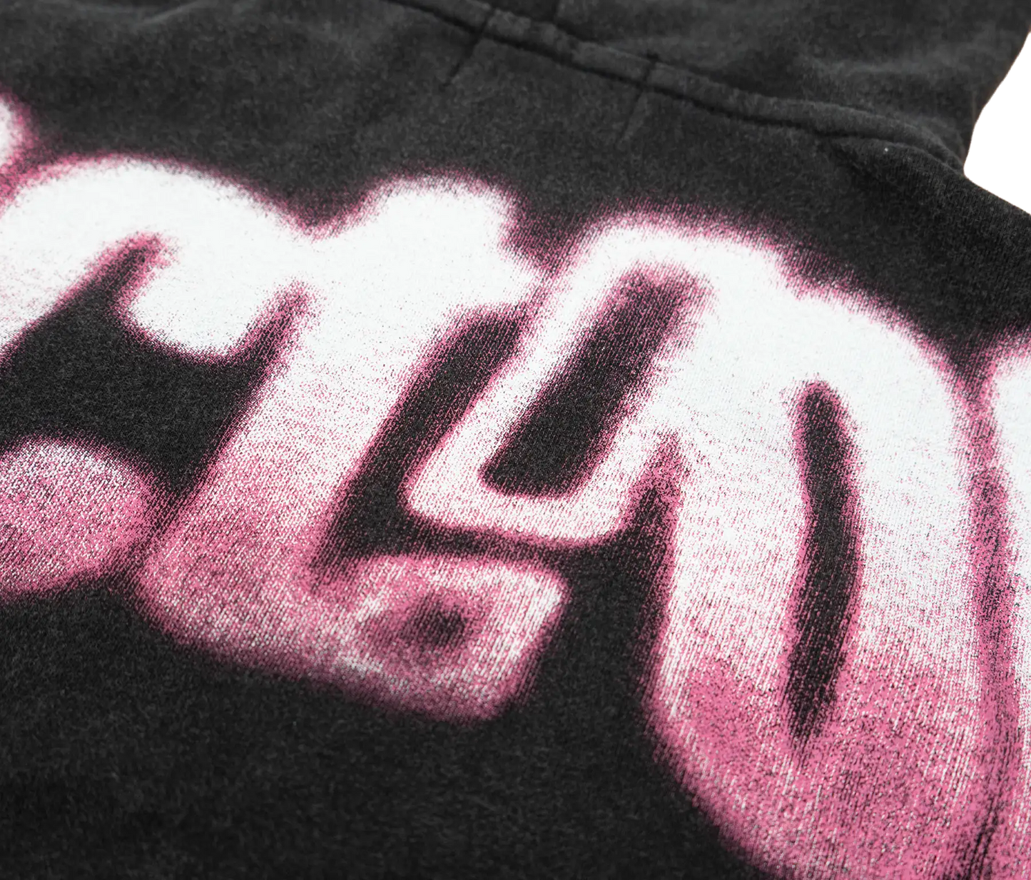 MELTED LOGO ZIP-UP (WASHED BLACK)