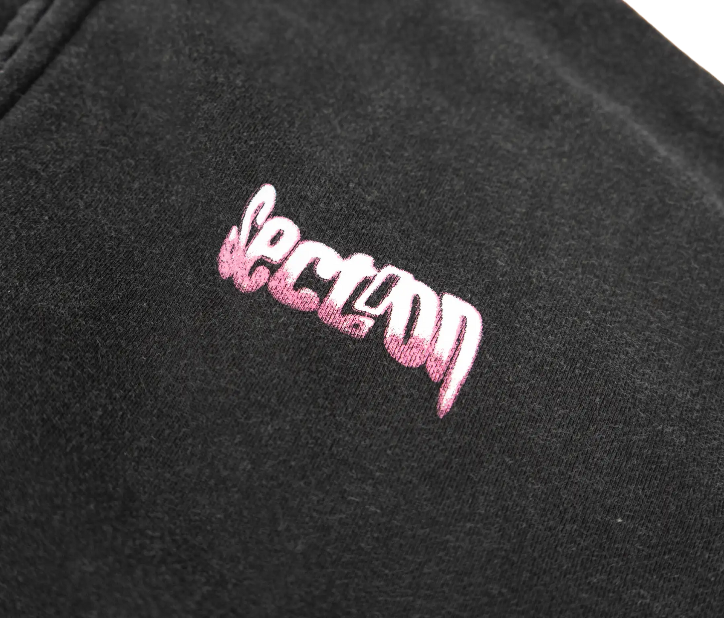 MELTED LOGO ZIP-UP (WASHED BLACK)