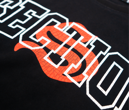 UNIVERSITY RAGLAN TEE (BLACK)