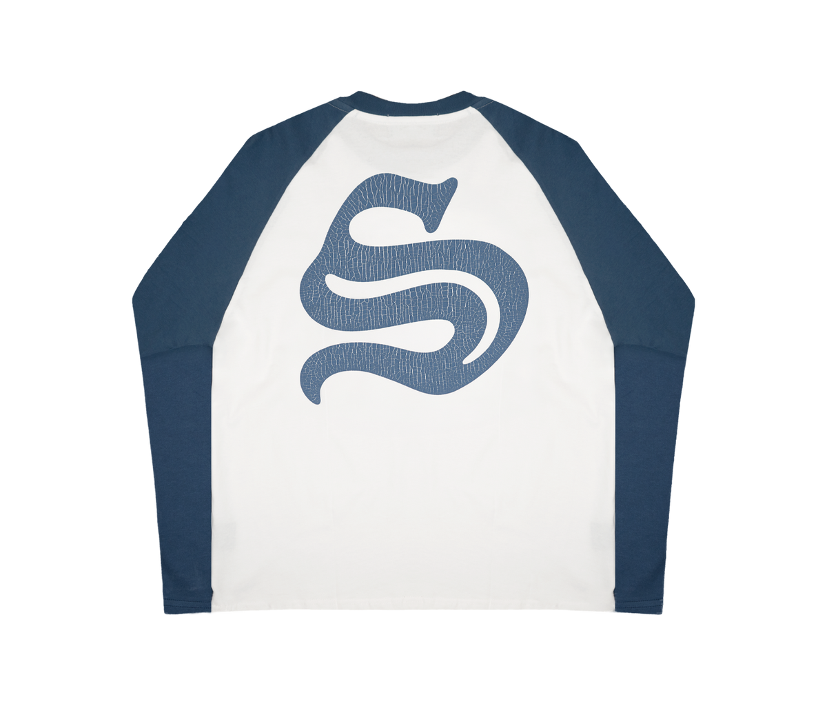 UNIVERSITY RAGLAN LONGSLEEVE (WHITE/BLUE)