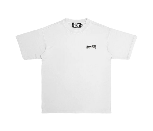 MELTED LOGO TEE (WHITE)