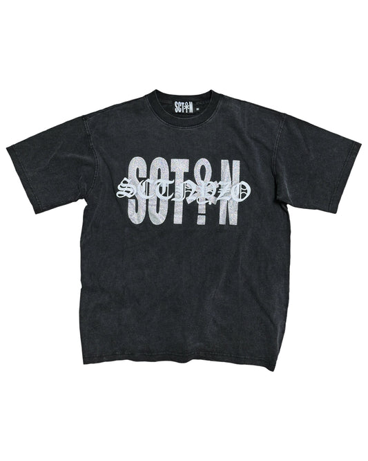 GLITTER LOGO WASHED TEE