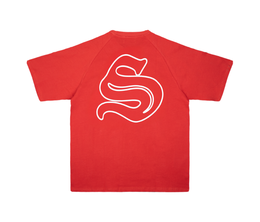 UNIVERSITY RAGLAN TEE (RED)