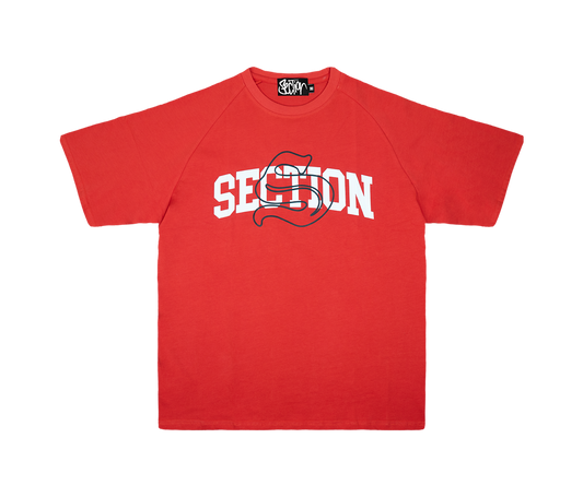 UNIVERSITY RAGLAN TEE (RED)