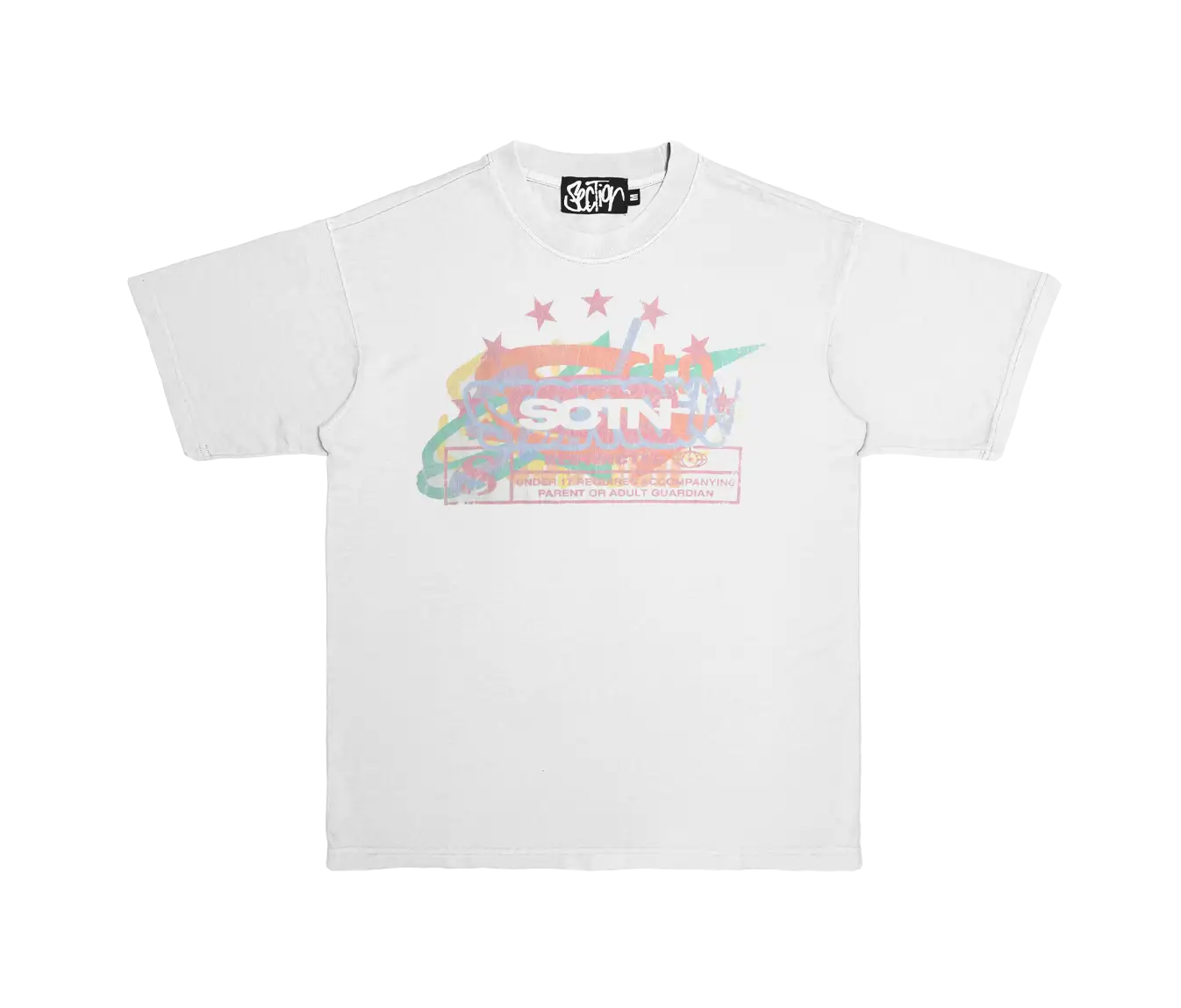 7LOGO TEE (WASHED WHITE)