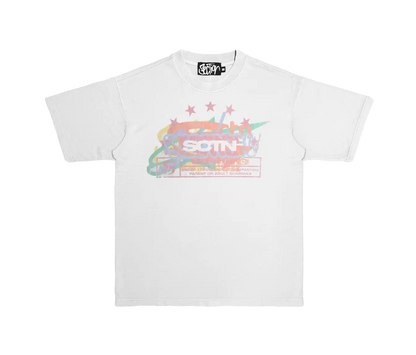 7LOGO TEE (WASHED WHITE)