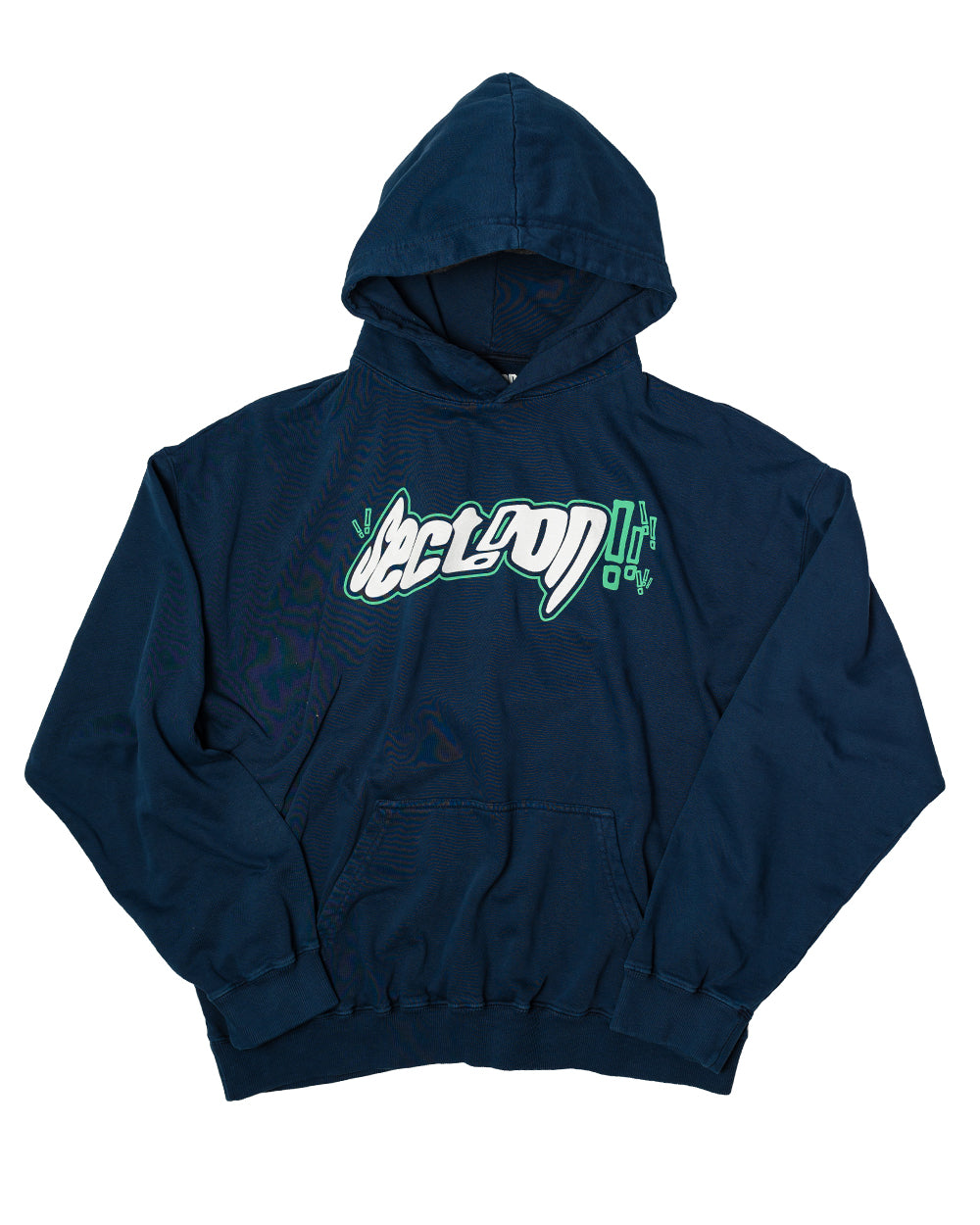 Melted Outline Logo Hoodie (Navy)