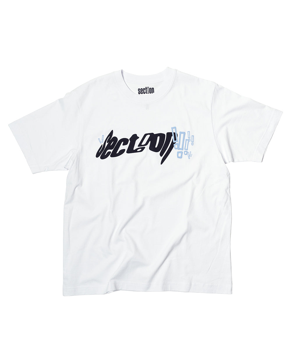 Melted Logo Tee (White/Blue)