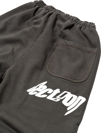 Melted Logo Sweatpants (Washed Brown/Pink)